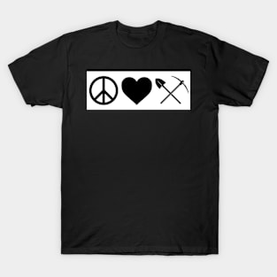 Peace, Love, and Rockhounding T-Shirt